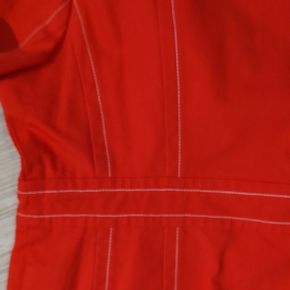 Bandolino Retro Orange Double-Breasted Jacket Size 12 - Picture 7 of 10